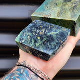 1kg Raw New Zealand Greenstone / Pounamu Carving Slices (R14B357)