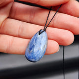 Natural Kyanite Drop Pendant Necklace (1BBB248)