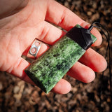 NZ Greenstone Pounamu Toki Pendant Necklace (N1043)