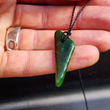 New Zealand Greenstone Pounamu Pendant Necklace (AJJC2341)
