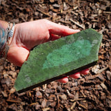 537g Raw Nephrite Jade Carving Slice (R14B781)