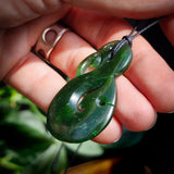 NZ Greenstone Pounamu Manaia Pendant Necklace