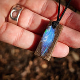 Australian Boulder Opal Freeform Pendant Necklace (N1052)