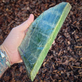 860g Raw Nephrite Jade Carving Slice (R14B660)