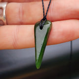 Natural Greenstone Pendant Necklace (AJJC2417)