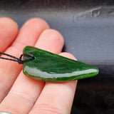 Natural Greenstone Pendant Necklace (AJJC2466)
