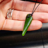New Zealand Greenstone Pounamu Pendant Necklace (AJJC2327)