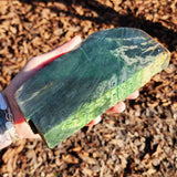 1611g Raw Nephrite Jade Carving Slice (R14B633)