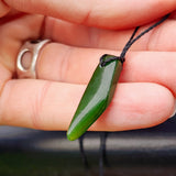 Natural Greenstone Pendant Necklace (AJJC2472)