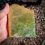 906g Raw Nephrite Jade Carving Slice (R14B758)
