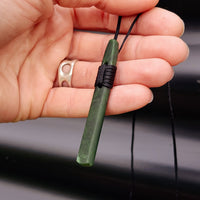NZ Greenstone Pounamu Toki Pendant Necklace (N204)