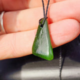 Natural Greenstone Pendant Necklace (AJJC2455)
