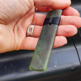 NZ Greenstone Pounamu Toki Pendant Necklace (N373)