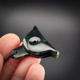 Natural Jade Shepherd's Whistle Pendant Necklace (N2212)