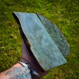 958g Raw Nephrite Jade Carving Slices Jade Slabs (R14B807)