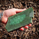 607g Raw Nephrite Jade Carving Slice (R14B768)