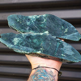 1kg Raw New Zealand Greenstone / Pounamu Carving Slices (R14B222)