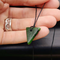 New Zealand Greenstone Pounamu Pendant Necklace (AJJC2278)