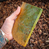 609g Raw Nephrite Jade Carving Slice (R14B669)