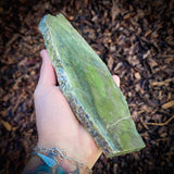 862g Raw Nephrite Jade Carving Slice (R14B662)