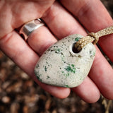NZ Matrix Rodingite / Diopside Freeform Pendant Necklace (N1171)