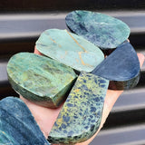 1kg Raw New Zealand Greenstone / Pounamu Carving Slices (R14B368)