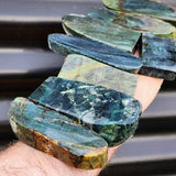 1kg Raw New Zealand Greenstone / Pounamu Carving Slices (R14B353)
