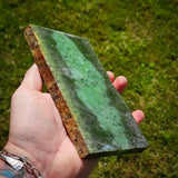 674g Raw Nephrite Jade Carving Slice Jade Slab (R14B812)