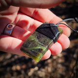 NZ Greenstone Pounamu Toki Pendant Necklace (N1089)