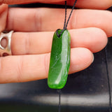 Natural Greenstone Pendant Necklace (AJJC2473)