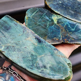 1kg Raw New Zealand Greenstone / Pounamu Carving Slices (R14B434)