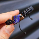 Australian Opal One Off Macrame Bracelet (1A3-807)