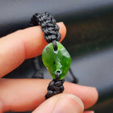 Natural Greenstone One Off Macrame Bracelet (1A3-791)