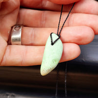 New Zealand Greenstone Pounamu Pendant Necklace (AJJC2302)