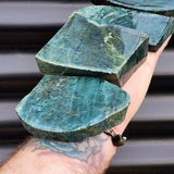 1kg Raw New Zealand Greenstone / Pounamu Carving Slices (R14B375)