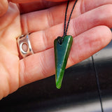New Zealand Greenstone Pounamu Pendant Necklace (AJJC2333)