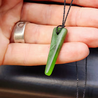 New Zealand Greenstone Pounamu Pendant Necklace (AJJC2303)