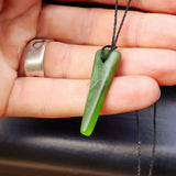 New Zealand Greenstone Pounamu Pendant Necklace (AJJC2303)