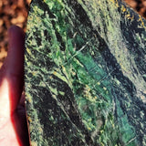 1kg Raw NZ Greenstone Pounamu Carving Slice (R14B638)