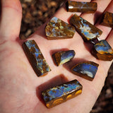 10pcs Raw Australian Boulder Opal Rub Parcel (S14B41)