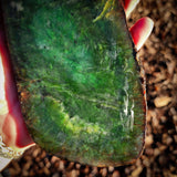 1025g Raw Nephrite Jade Carving Slice (R14B722)