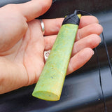 NZ Greenstone Pounamu Toki Pendant Necklace (N423)