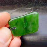 Natural Greenstone Pendant Necklace (AJJC2462)