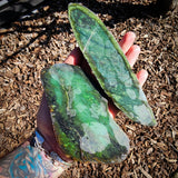 752g Raw Nephrite Jade Carving Slice (R14B755)