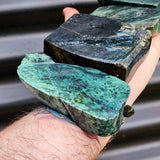 1kg Raw New Zealand Greenstone / Pounamu Carving Slices (R14B417)