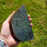 633g Raw Nephrite Jade Carving Slice Jade Slab (R14B813)