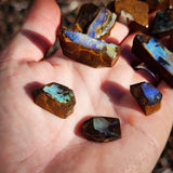 10pcs Raw Australian Boulder Opal Rub Parcel (S14B26)