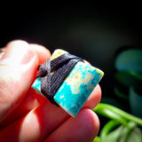 Genuine Arizona Turquoise Toki Pendant Necklace (1BBB298)