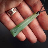 Natural Jade Toki Pendant Necklace (N2131)