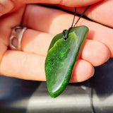 Natural Greenstone Pendant Necklace (AJJC2453)